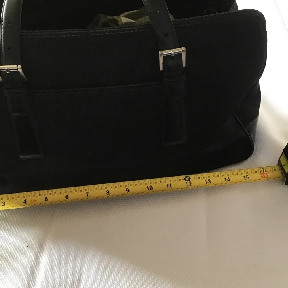 ✔️Coach Vintage Black Leather Travel or Office Bag, EUC